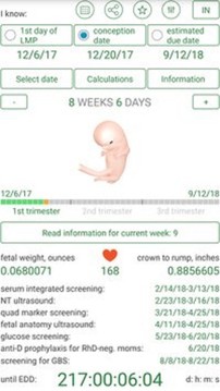 Pregnancy Calculator + Calendar截图