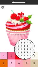 Cupcake Color By Number  Pixel Coloring Book截图4