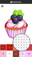 Cupcake Color By Number  Pixel Coloring Book截图2