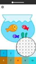 Fish Coloring Book  Color By Number截图3