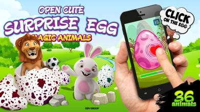 Surprise eggs  open cute magic animals截图1