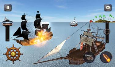 Caribbean Sea Outlaw Pirate Ship Battle 3D截图2