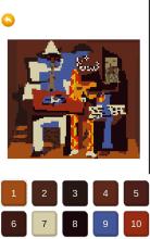 Famous Paintings Pixel Art  Color by Number截图1