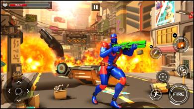 Superhero Firing Battlefield  Hero Game截图4