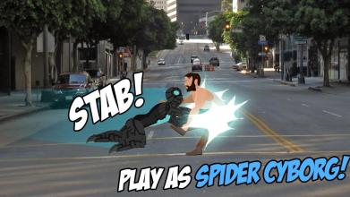 Spider Cyborg vs XWolf Street Fight截图4