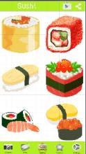 Coloring Sushi Pixel Art Game截图4