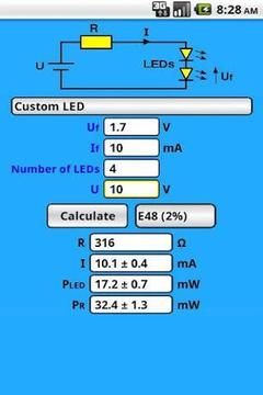 Elektor LED Resistor Calc截图