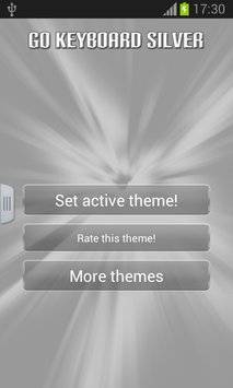 GO Keyboard Silver截图3