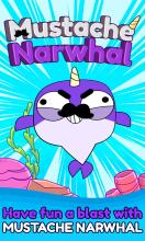 Mustache Narwhal Hit Game For Kids截图1