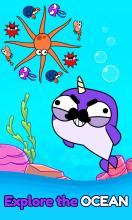 Mustache Narwhal Hit Game For Kids截图2