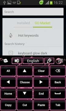 键盘颜色萤光粉红截图