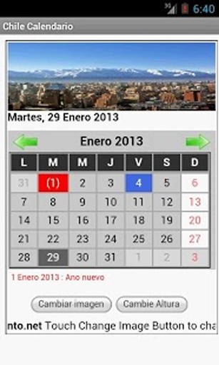 Chile Calendario截图1