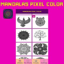 Mandalas Art Pixel Color By Number截图1