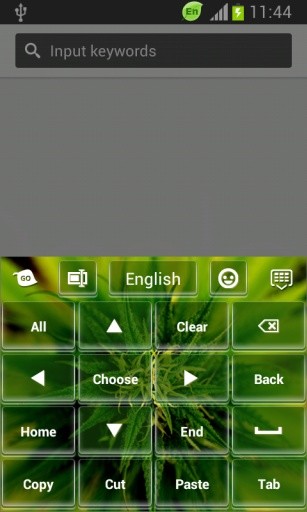 GO Keyboard Weeds Theme截图6