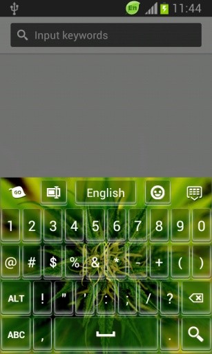 GO Keyboard Weeds Theme截图5