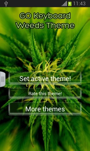 GO Keyboard Weeds Theme截图3