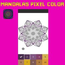 Mandalas Art Pixel Color By Number截图3