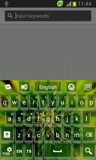 GO Keyboard Weeds Theme截图1