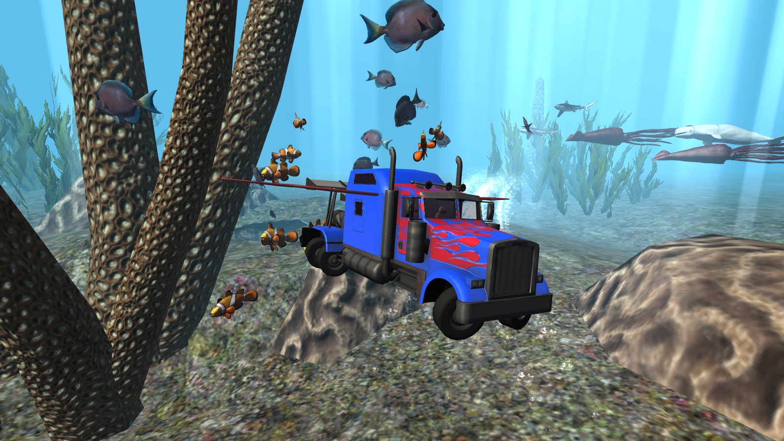 Submarine Transformer Truck 3D截图1