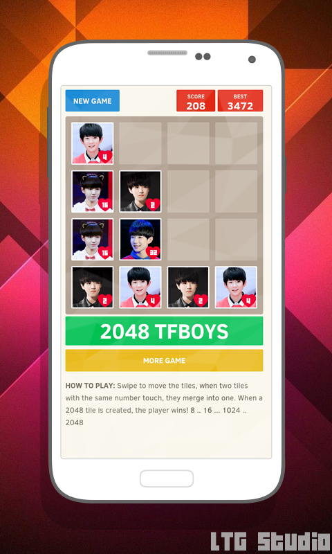 2048 TFBoys Game截图4