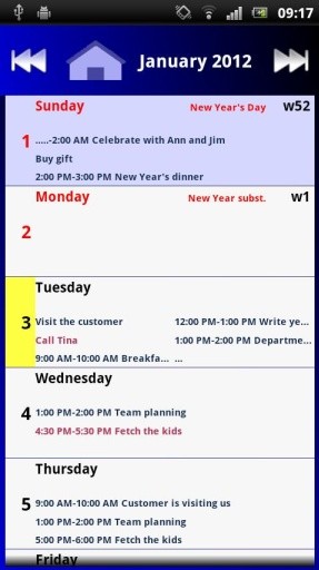 Calendar Pro/en - test version截图9