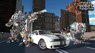White Tiger Robot Transformation Game - Car Robot截图2