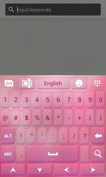 颜色粉红键盘截图