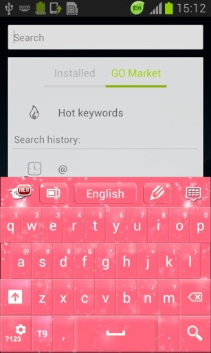 粉红闪亮GO键盘截图8