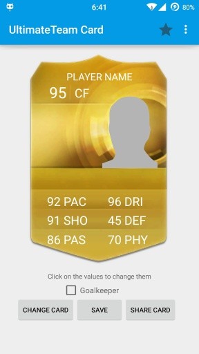 UltimateTeam Card Creator截图1