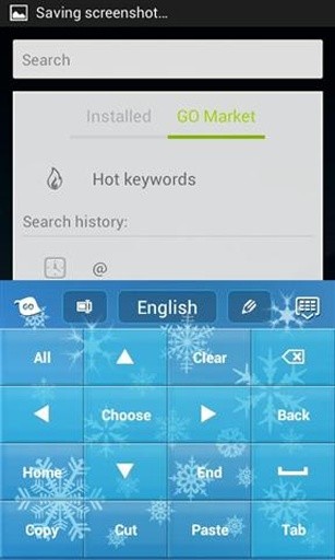 降雪键盘免费GO截图1