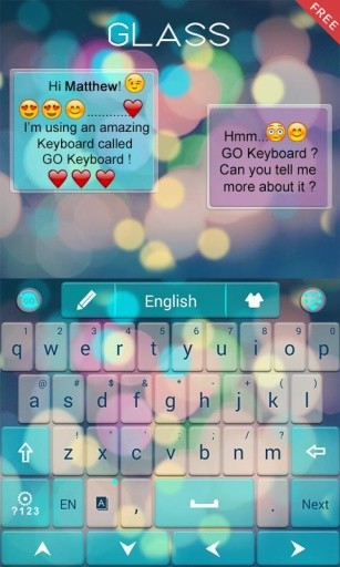 Z Glass GO Keyboard截图3