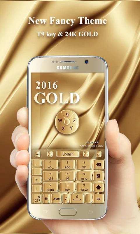 Gold 2016 GO Keyboard Theme截图6