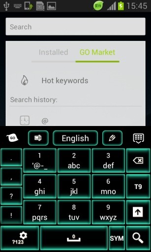 绿色霓虹灯键盘GO截图10