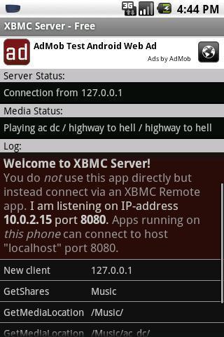 XBMC服务器（主机）截图1
