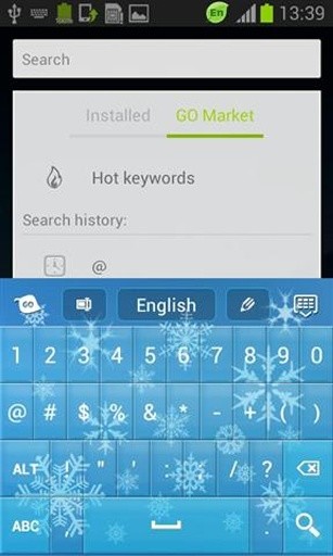 降雪键盘免费GO截图2