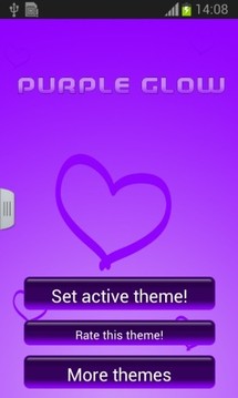紫色发光键盘截图