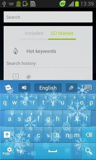 降雪键盘免费GO截图4