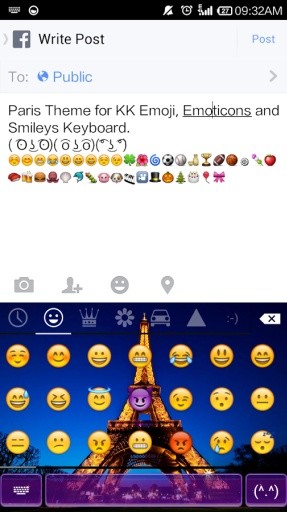 Emoji Keyboard-Paris,Emoticons截图7