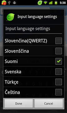 Finnish for GO Keyboard截图