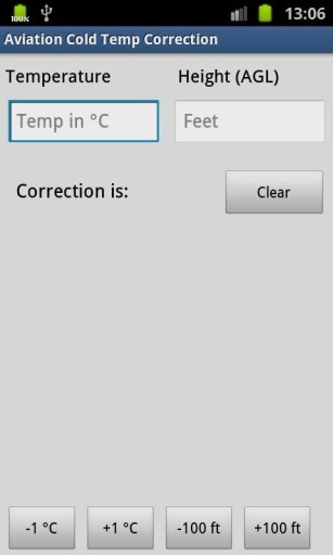 Aviation Cold Temp Correction截图1