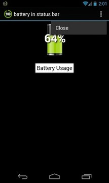 battery in status bar截图