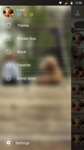 (FREE) GO SMS PRO TEDDY THEME截图2