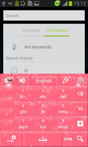 粉红闪亮GO键盘截图6