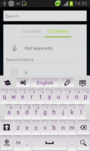 White and Purple Keyboard截图2