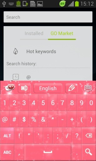 粉红闪亮GO键盘截图10