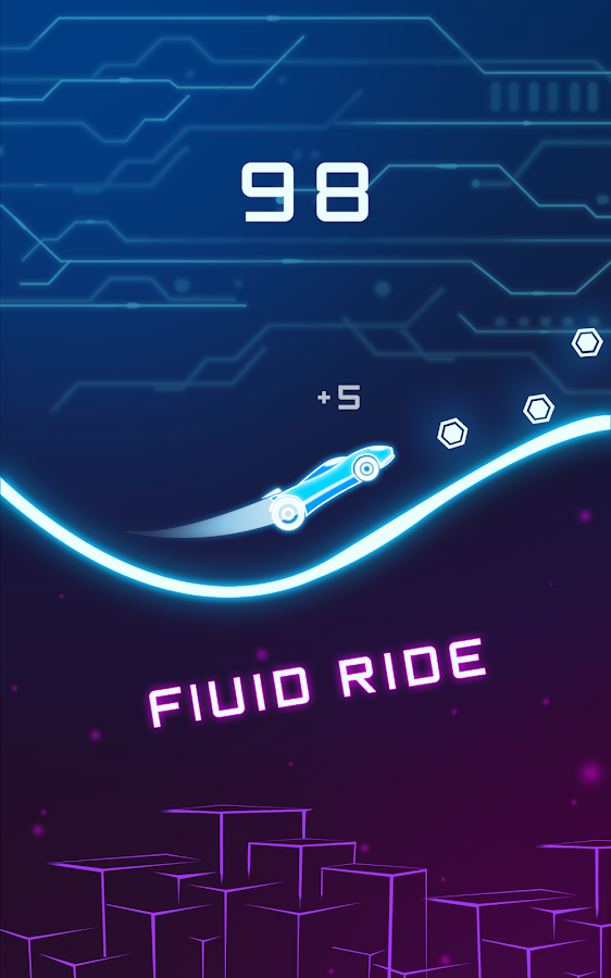 Beat Rider - Neon Rider Game截图5