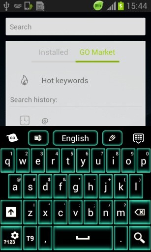 绿色霓虹灯键盘GO截图6