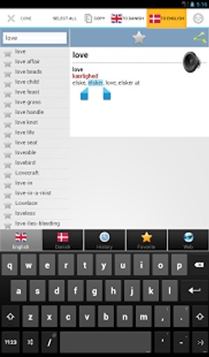 Danish best dict截图2