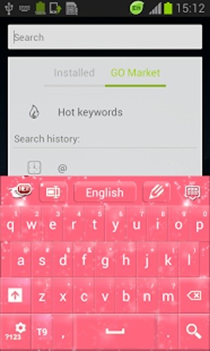 粉红闪亮GO键盘截图2