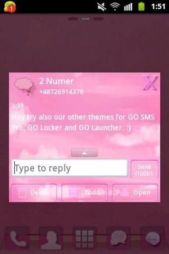 GO短信临主题彩霞 GO SMS Pro Theme Pin截图4